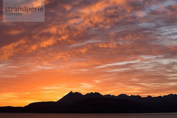 Cuillin Berge bei Sonnenuntergang  Isle of Skye  Hebriden  Schottland