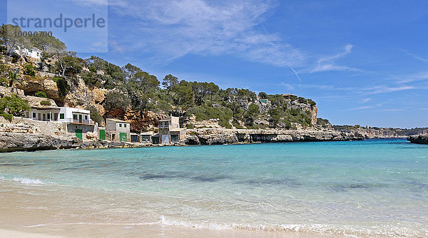 Bucht Cala Llombards  Santanyi  Mallorca  Balearen  Spanien  Europa