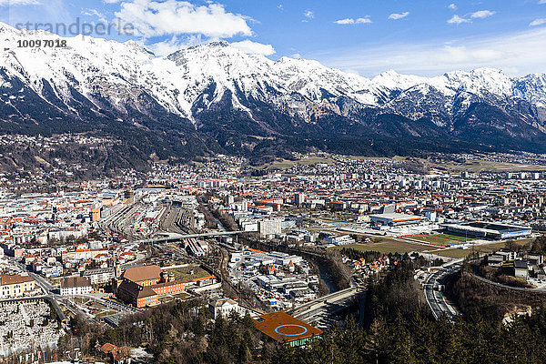 Stadtansicht  Innsbruck  Tirol  Österreich  Europa