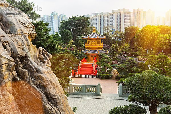 Pagode und Pavillon  Nan Lian Garden  Diamond Hill  Hongkong  China