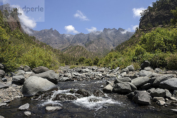 Rio Taburiente  Nationalpark Caldera de Taburiente  La Palma  Kanarische Inseln  Spanien  Europa