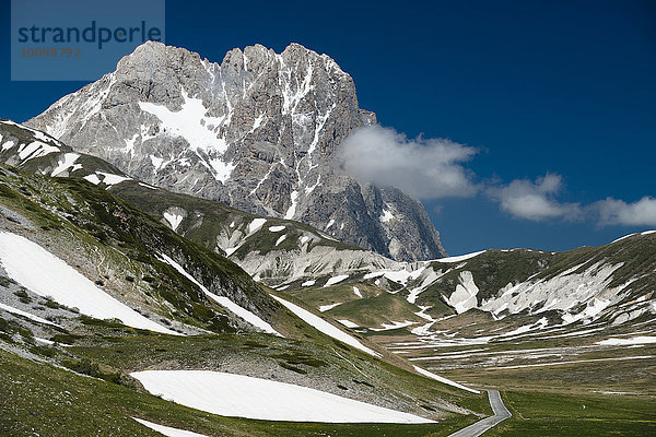 Corno Grande  2912m  Campo Imperatore  Parco Nazionale del Gran Sasso e Monti della Laga  Abruzzen  Italien  Europa