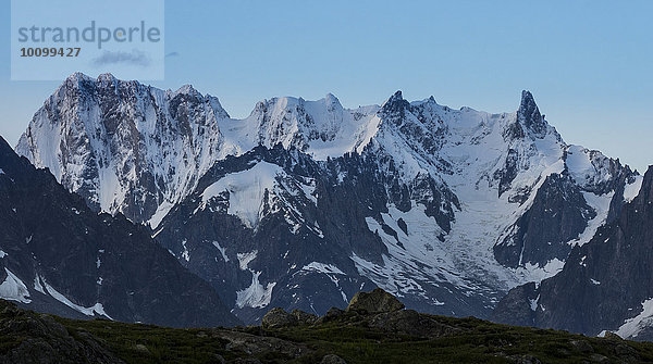 Mont Blanc am Morgen  Frankreich  Europa