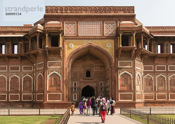 Eingang  Jahangir Palast  Rotes Fort  Festung  Agra  Uttar Pradesh  Indien  Asien