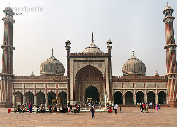 Jama Masjid Moschee oder Masjid-i Jah?n-Num?  Neu-Delhi  Delhi  Indien  Asien