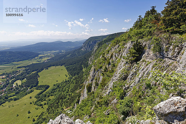 Hohe Wand mit Skywalk  Gutensteiner Alpen  Industrieviertel  Niederösterreich  Österreich  Europa