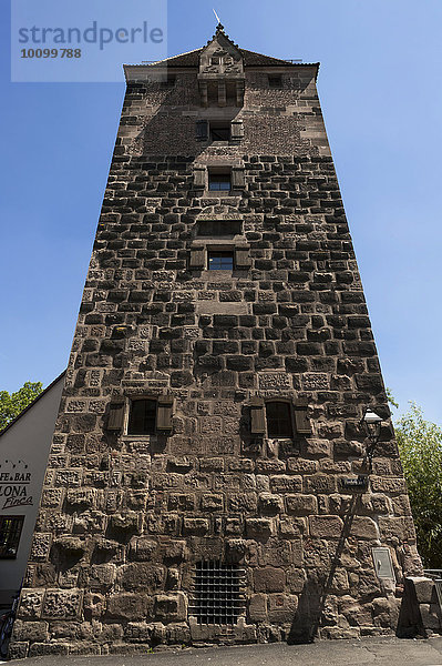 Schuldturm  errichtet 1323  Nürnberg  Mittelfranken  Bayern  Deutschland  Europa