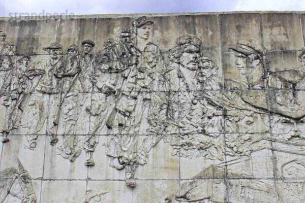 Che Guevara-Relief  Platz der Revolution  Santa Clara  Kuba  Nordamerika