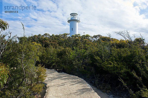 Leuchtturm  Cape Tourville  Tasman-Nationalpark  Tasmanien  Australien  Ozeanien