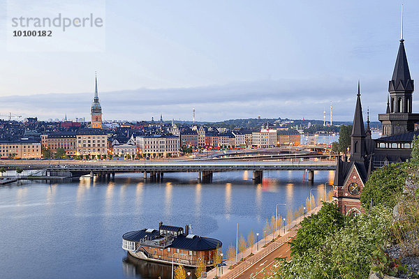 Ausblick auf Altstadt  Gamla Stan  Stockholm  Schweden  Europa
