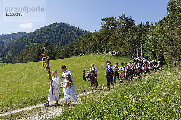 Fronleichnamsprozession  Rohr im Gebirge  Industrieviertel  Niederösterreich  Österreich  Europa