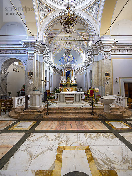 Kirche von Stromboli  San Vincenzo Ferreri  Isola Stromboli  Äolische oder Liparische Inseln  Sizilien  Italien  Europa