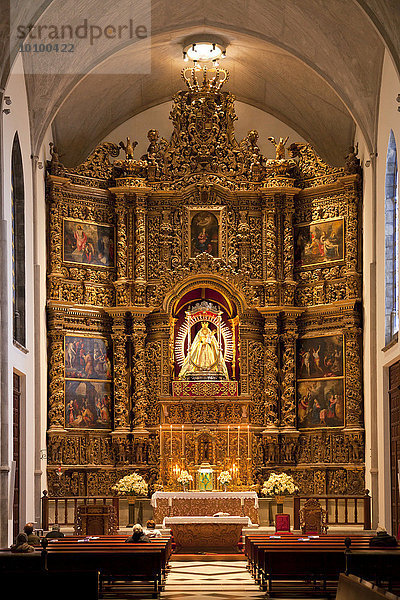 Altar der Virgen de los Remedios in der Kathedrale Nuestra Senora de los Remedios  San Cristobal de La Laguna  Teneriffa  Kanarische Inseln  Spanien  Europa