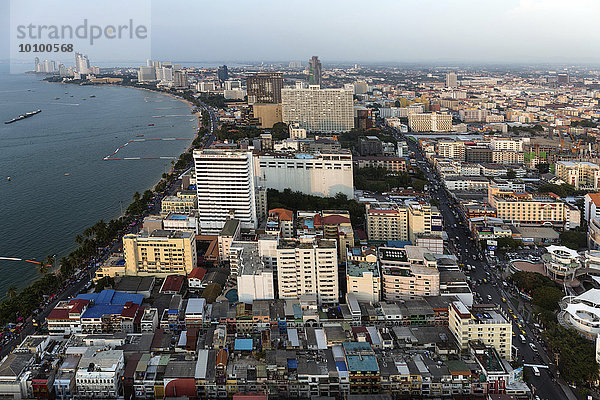 Stadtansicht  nördliche Bucht von Pattaya  Pattaya  Provinz Chon Buri  Thailand  Asien