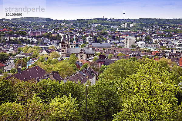 Stadtansicht  Elberfeld  Wuppertal  Nordrhein-Westfalen  Deutschland  Europa