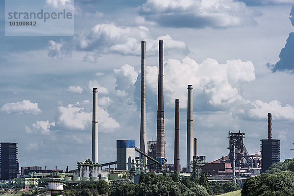 Stahlwerk ThyssenKrupp  Duisburg  Nordrhein-Westfalen  Deutschland  Europa