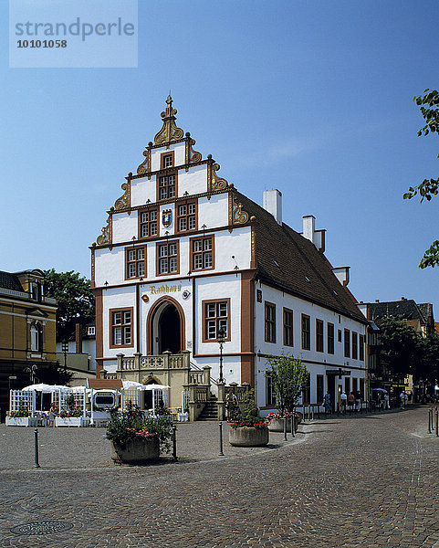 Historisches Rathaus  Bad Salzuflen  Nordrhein-Westfalen  Deutschland  Europa