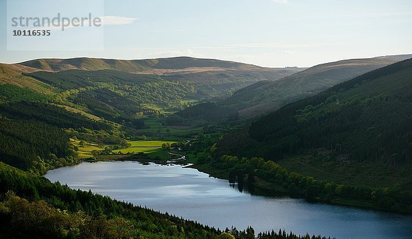 Talybont Reservoir und Glyn Collwn Valley  Brecon Beacons National Park  Wales  Großbritannien