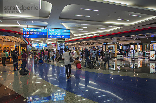 Einkaufsmeile  Dubai International Airport  Vereinigte Arabische Emirate  Asien