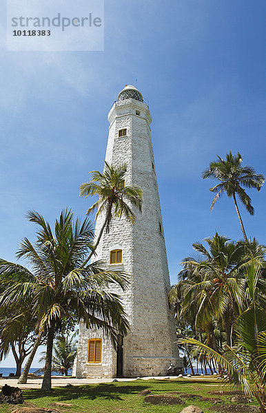 Leuchtturm  Dondra  Südprovinz  Indischer Ozean  Ceylon  Sri Lanka  Asien
