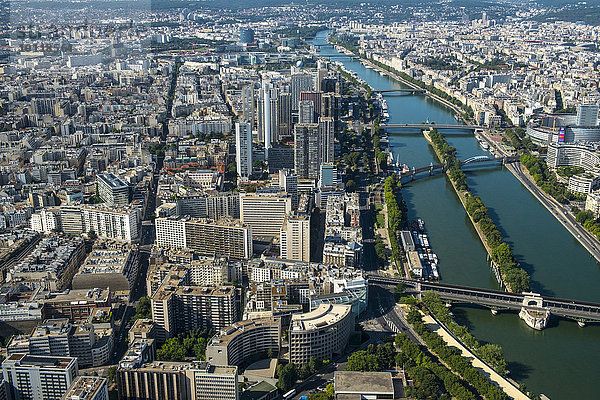 Luftaufnahme  Paris  Frankreich  Europa
