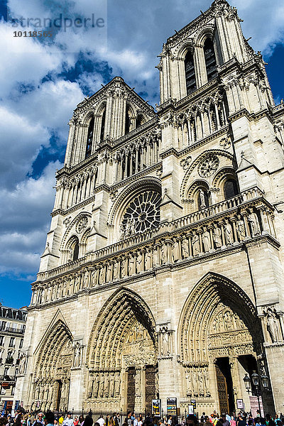 Kathedrale Notre-Dame  Paris  Frankreich  Europa