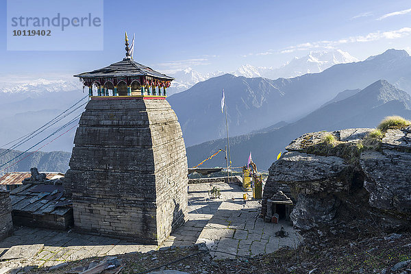 Tungnath Tempel  Garwhal Himal  Tungnath  Uttarakhand  Indien  Asien