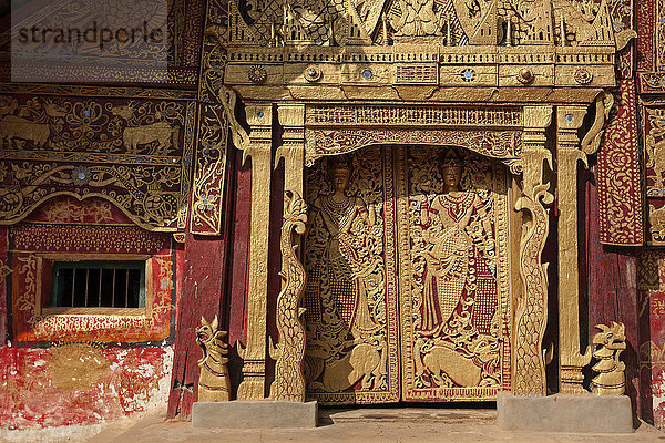 Dekoration fünfstöckig Buddhismus blass Myanmar Asien Kloster