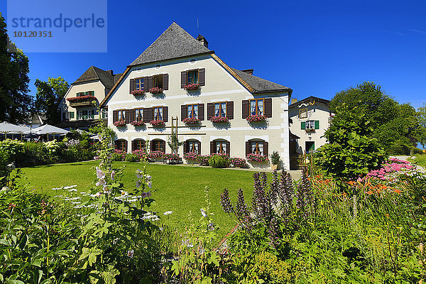 Gasthaus zur Linde  Fraueninsel  Chiemsee  Oberbayern  Bayern  Deutschland  Europa