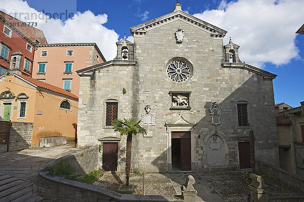 Kirche Heilige Jungfrau Maria in der Altstadt  Labin  Istrien  Kroatien  Europa