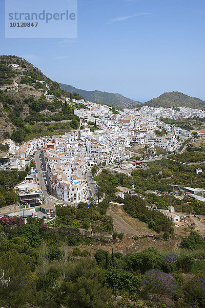 Weiße Dörfer  Frigiliana  Costa del Sol  Andalusien  Spanien  Europa