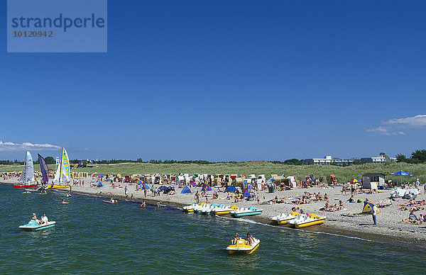 Strand von Heiligenhafen  Kieler Bucht  Schleswig-Holstein  Deutschland  Europa