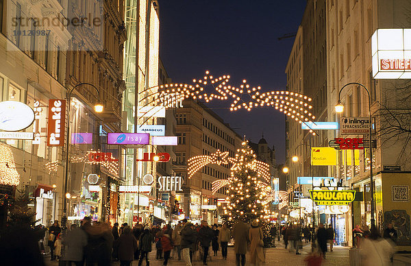 Weihnachten  Kärntner Straße  Wien  Österreich  Europa