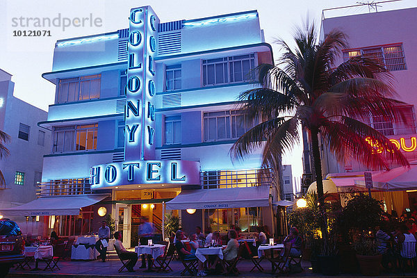 Colony Hotel am Ocean Drive  Miami Beach  Miami  Florida  USA  Nordamerika