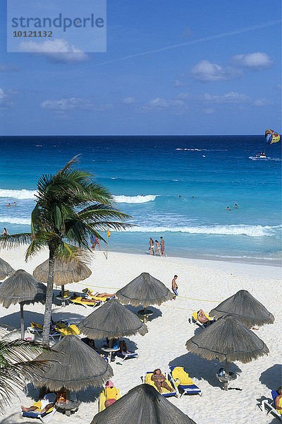 Strand  Cancun  Riviera Maya  Yucatan  Mexiko  Nordamerika