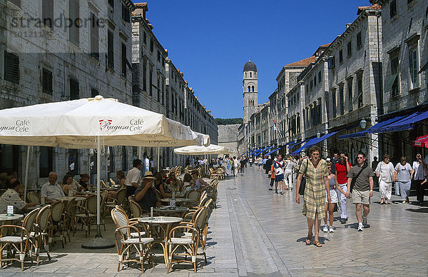 Stradun  Dubrovnik  Dalmatien  Kroatien  Europa