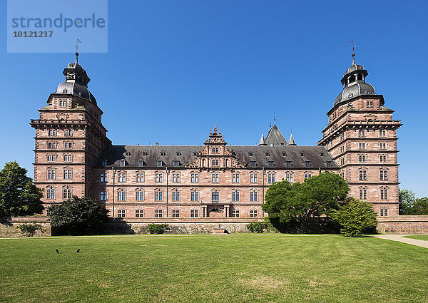 Schloss Johannisburg Nordostseite  Aschaffenburg  Unterfranken  Franken  Bayern  Deutschland  Europa
