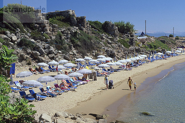 Strand von Side  Türkische Riviera  Türkei  Asien