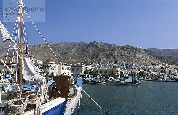 Hafen von Pothia  Kalymnos  Dodekanes  Griechenland  Europa