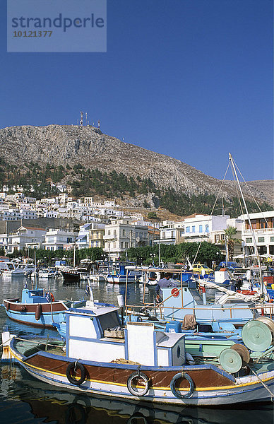 Hafen von Pothia  Kalymnos  Dodekanes  Griechenland  Europa