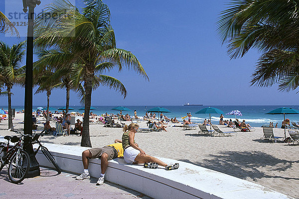 Strand  Fort Lauderdale  Florida  USA  Nordamerika