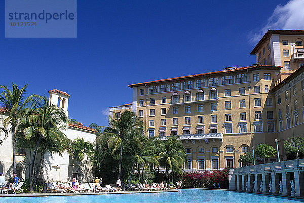 Pool des Biltmore Hotels in Coral Gables  Miami  Florida  USA  Nordamerika