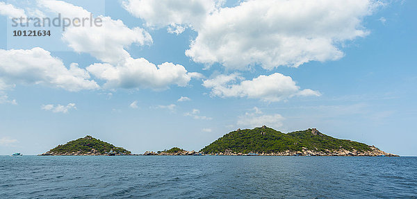 Insel Koh Nang Yuan  auch Nangyuan  bei Koh Tao  Golf von Thailand  Thailand  Asien