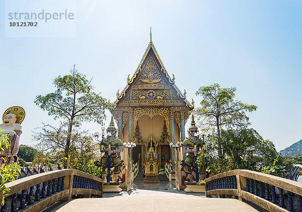 Wat Plai Laem Tempel in Ban Bo Phut  Insel Ko Samui  Thailand  Asien