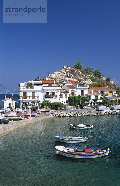 Hafen von Kokkari  Samos  Griechenland  Europa