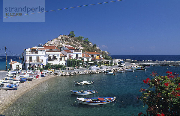 Hafen von Kokkari  Samos  Griechenland  Europa