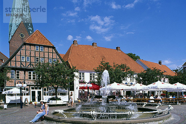 Marktplatz  Eutin  Schleswig-Holstein  Deutschland  Europa