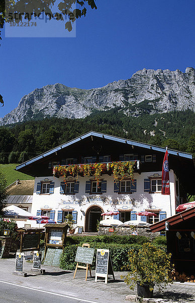 Gasthof Alpenhof  Hintersee  Ramsau  Berchtesgadener Land  Bayern  Deutschland  Europa