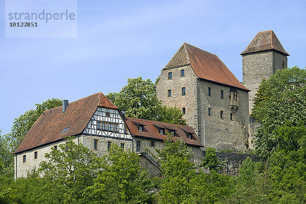 Burg Tierberg  Steinkirchen  bei Braunsbach  Baden-Württemberg  Deutschland  Europa