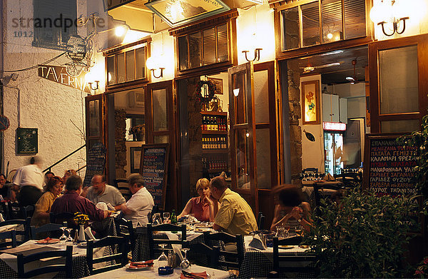 Restaurant  Altstadt  Nauplia  Peloponnes  Griechenland  Europa